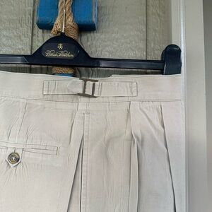 TOMMY HILFIGER Vintage Men’s Pleated Side Tab All Cotton Khakis - Size 36/30